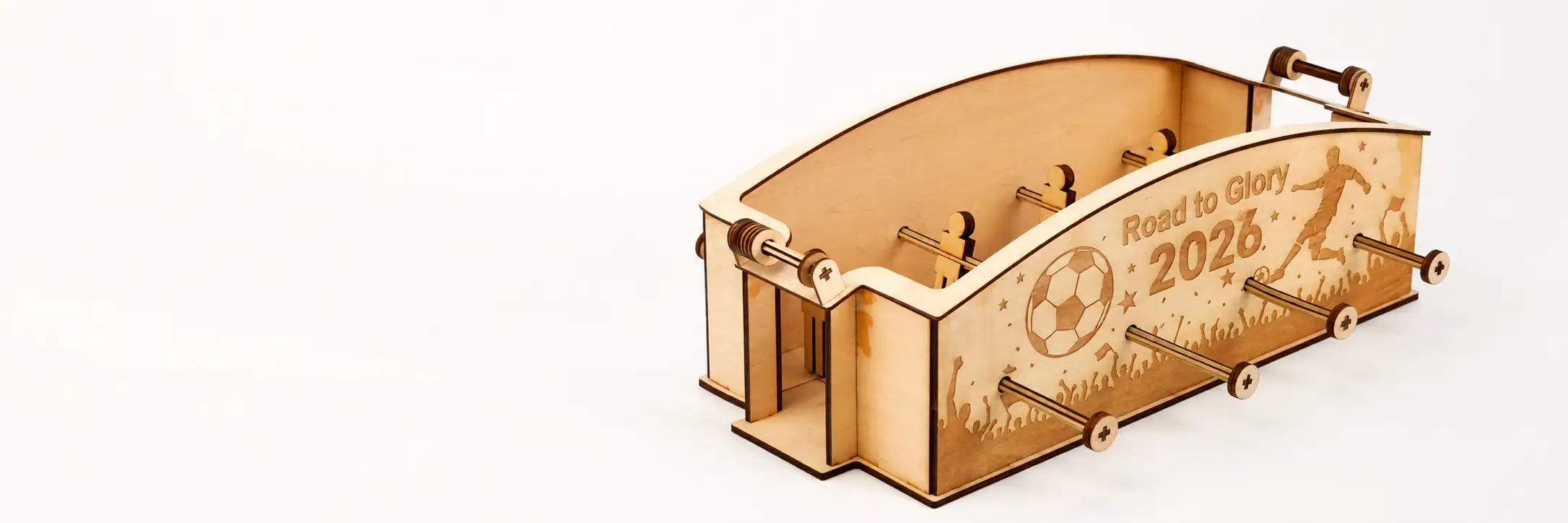 Wooden Table Football Game