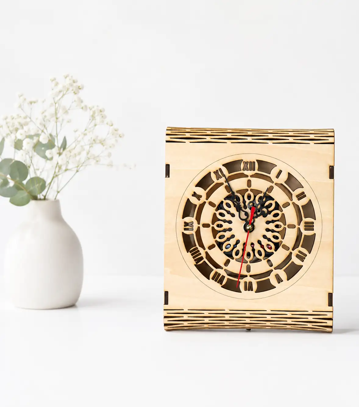 Wooden Table Clock