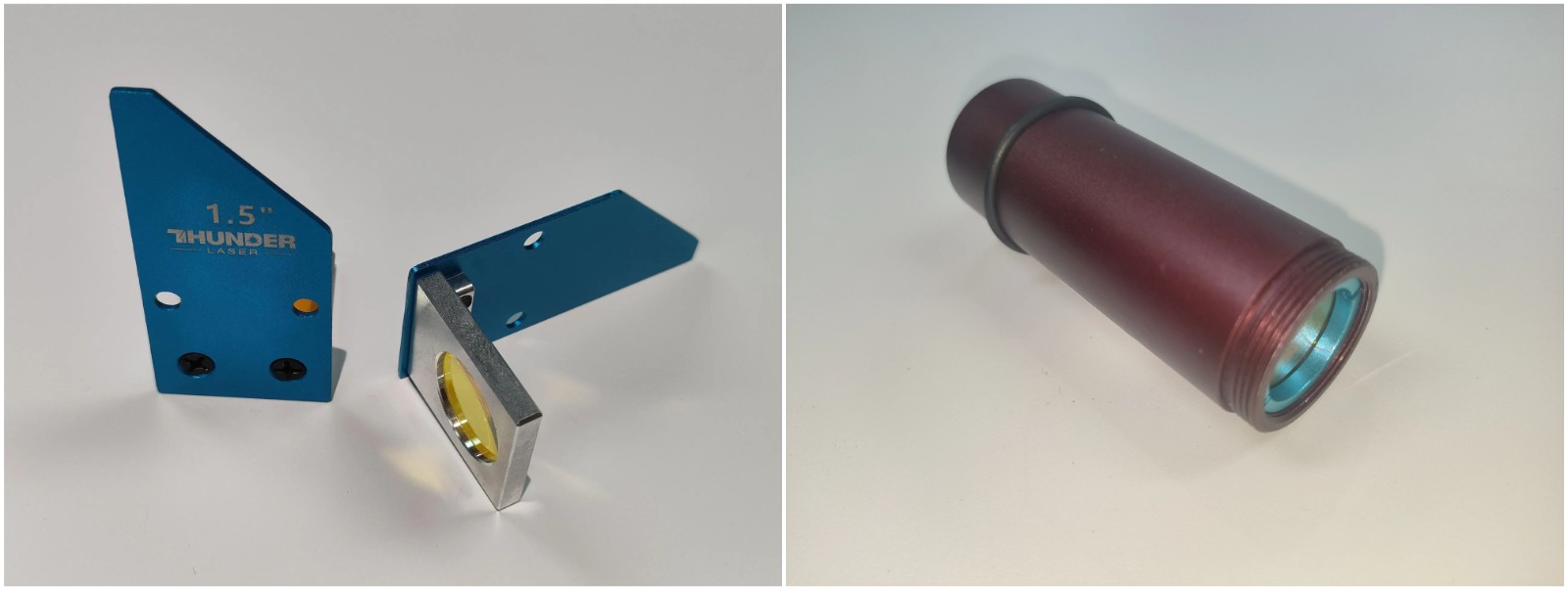 A pic that shows the Thunder Laser Bolt 1.5″ lens and Thunder Laser Nova 1.5″ lens.