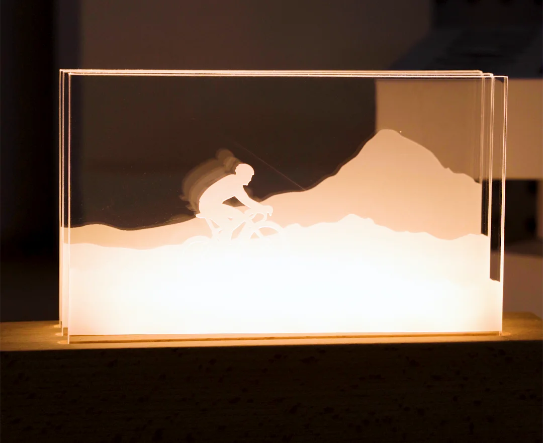 A LED light made from acrylic.webp