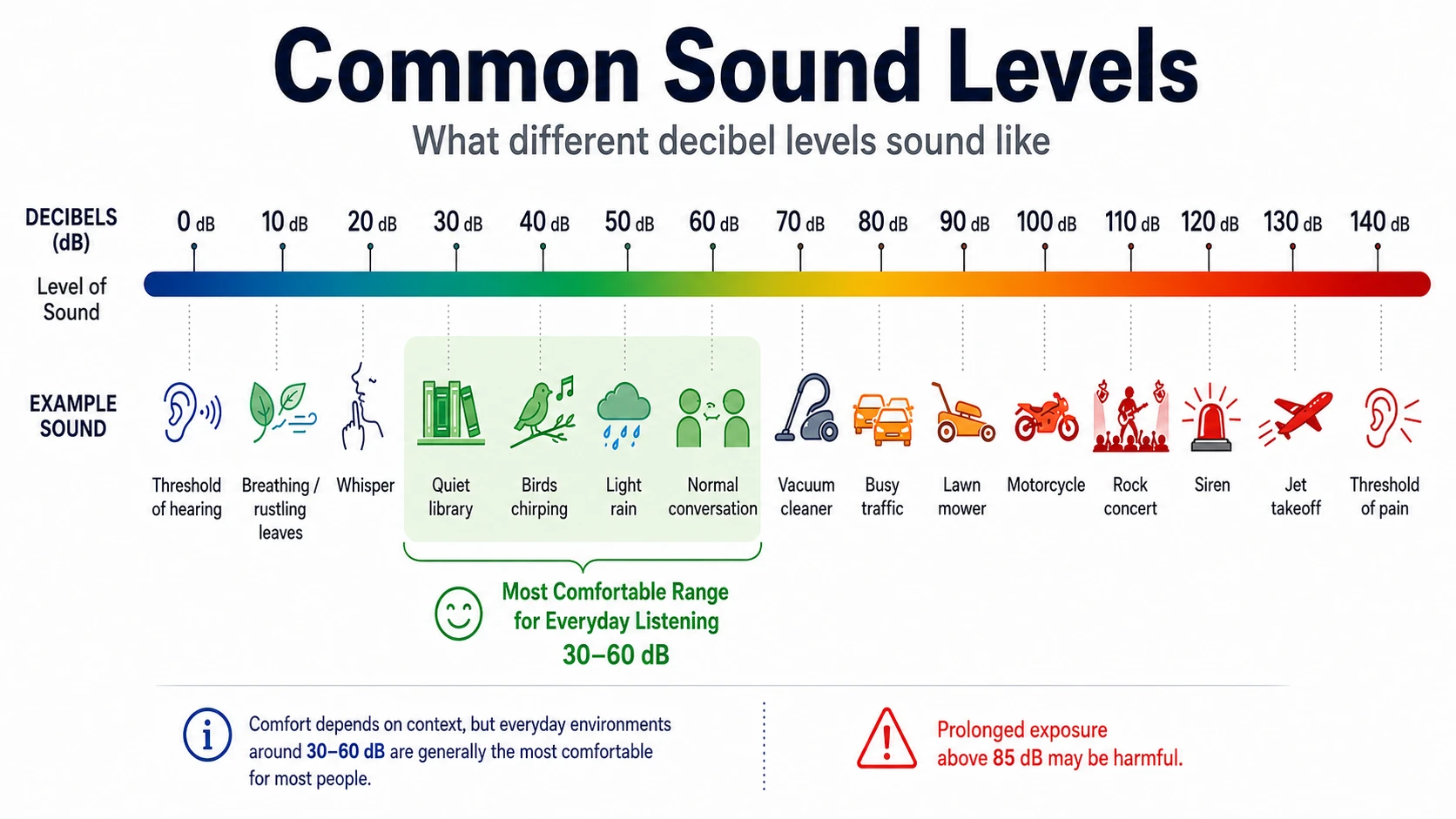 common sound level comparison common sound level comparison