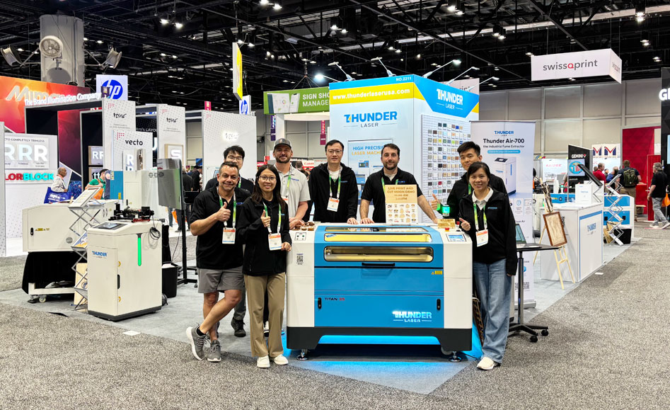 Thunder Laser Attended 2026 ISA International Sign Expo