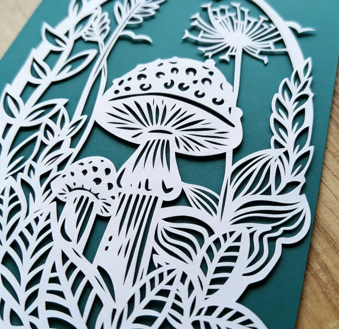 laser engraved paper gift card
