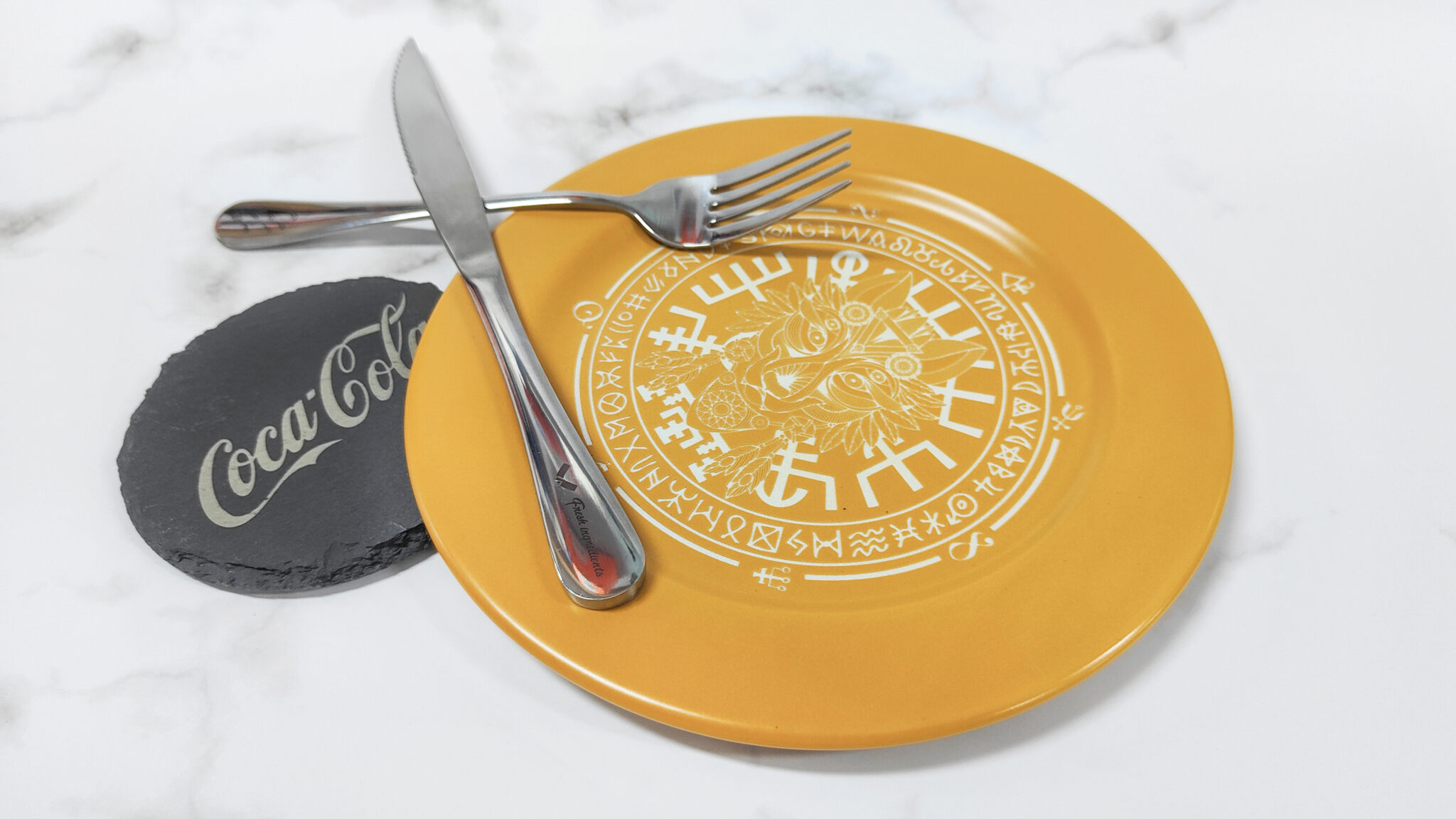 laser engraved ceramic plate