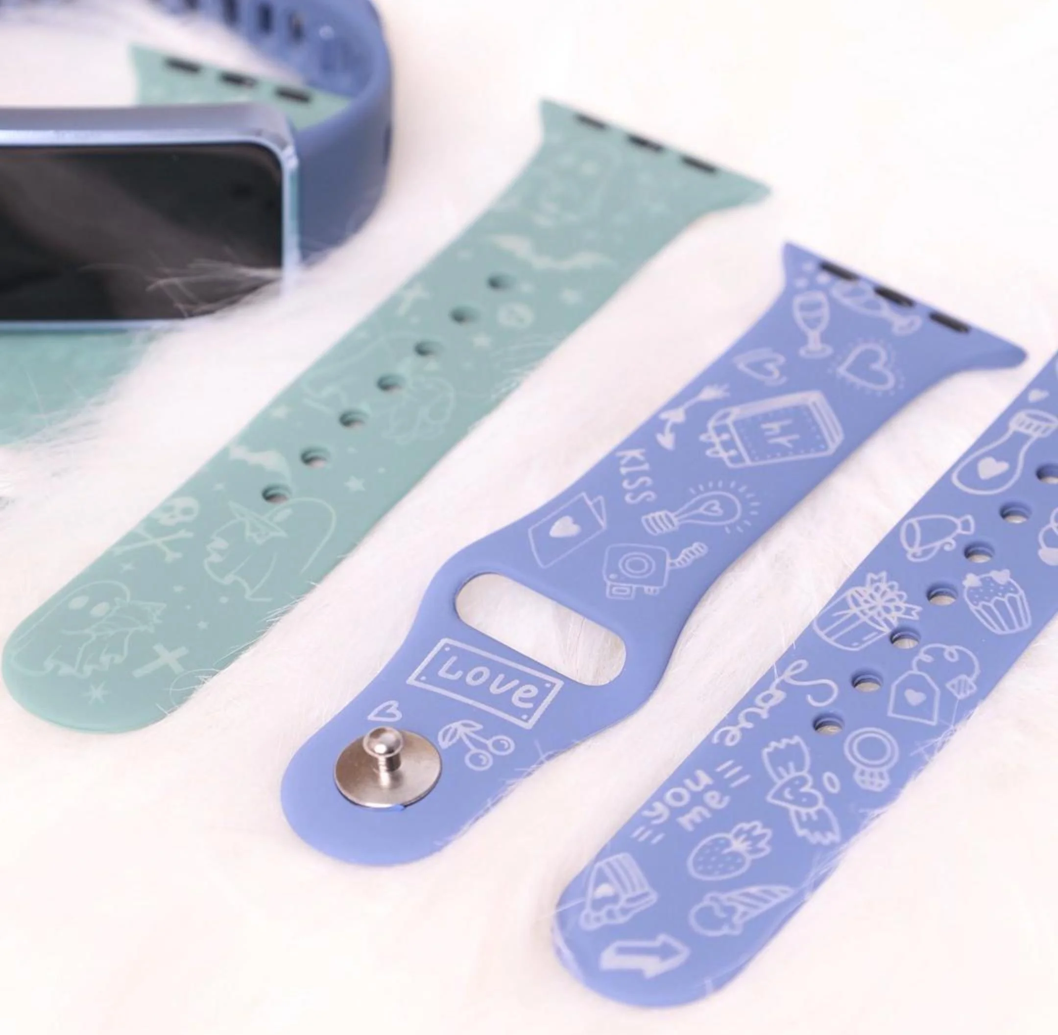 laser mark silicone rubber straps