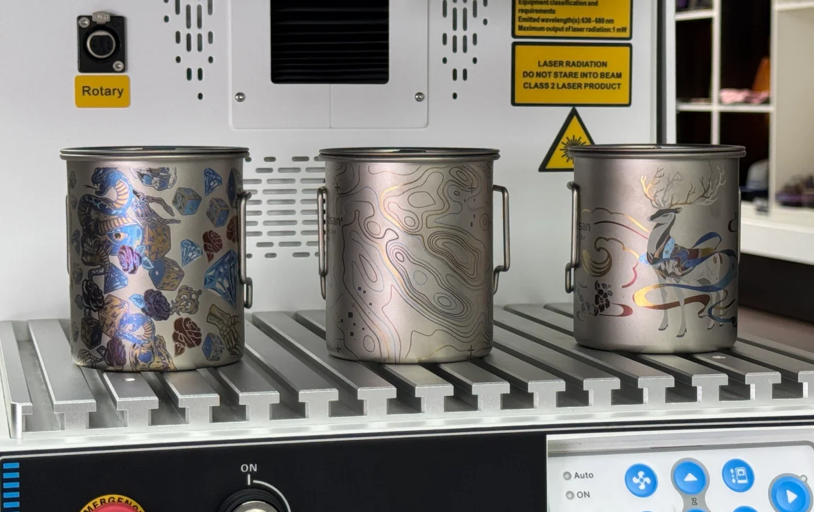 color marking titanium cups