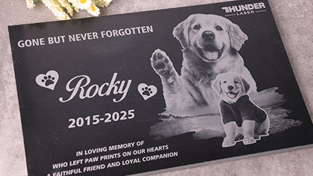 Granite Stone Engraving Sample by Titan Pro